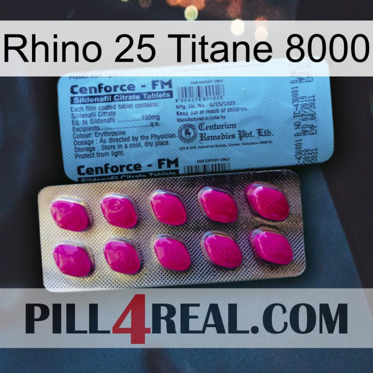 Rhino 25 Titanium 8000 35